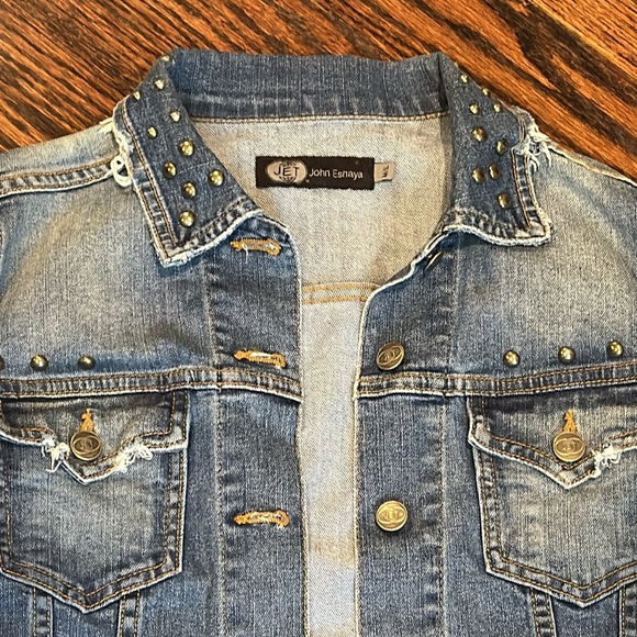 John Eshaya, Jean Jacket, Size Medium/Large (161) - Picture 4 of 10